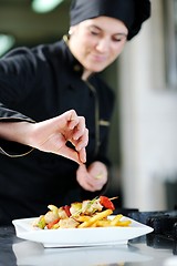 Image showing chef preparing meal