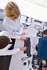 Image showing business people in a meeting at office