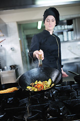 Image showing chef preparing meal