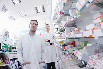 Image showing pharmacy drugstore people team