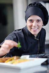 Image showing chef preparing meal