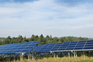 Image showing solar panel renewable energy field