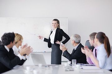 Image showing business people group on meeting