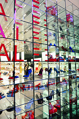 Image showing woman shoes in store