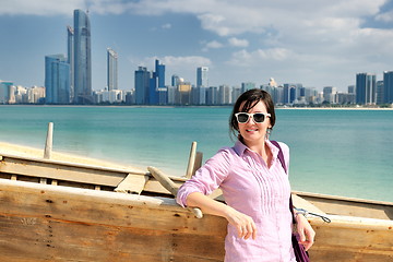 Image showing happy tourist woman