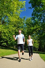 Image showing couple jogging