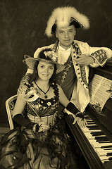 Image showing retro couple