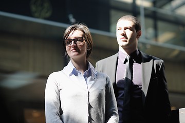 Image showing business woman and business man