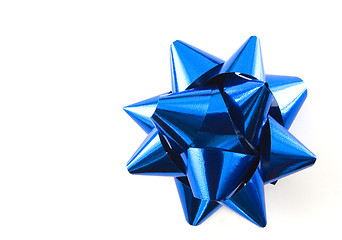 Image showing Blue bow