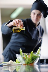 Image showing chef preparing meal