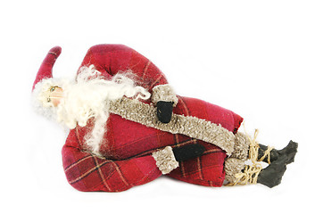 Image showing Reclining Santa