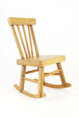 Image showing Wooden rocking chair