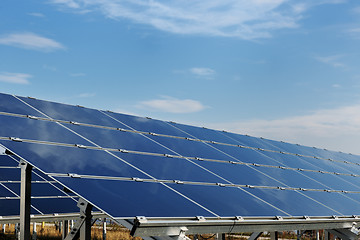 Image showing solar panel renewable energy field