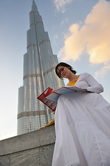 Image showing happy tourist woman