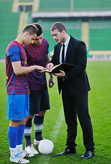 Image showing professional sport manager and coach