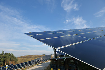 Image showing solar panel renewable energy field