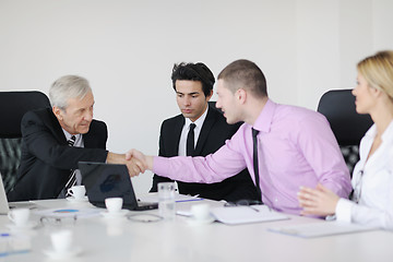 Image showing business people group on meeting