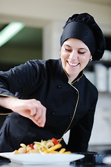 Image showing chef preparing meal