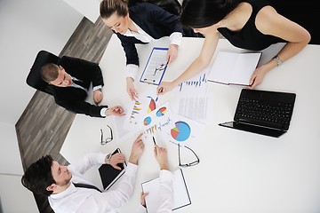 Image showing business people in a meeting at office