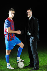 Image showing professional sport manager and coach