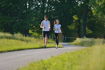 Image showing couple jogging