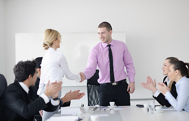 Image showing business people group on meeting