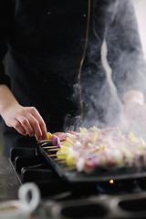 Image showing chef preparing meal