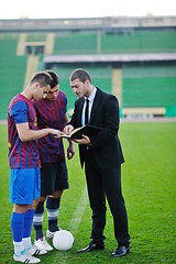 Image showing professional sport manager and coach