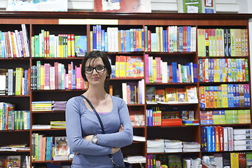 Image showing female in library