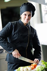 Image showing chef preparing meal