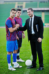 Image showing professional sport manager and coach