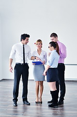 Image showing Group of young business people at meeting