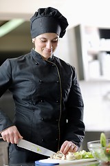 Image showing chef preparing meal