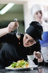 Image showing chef preparing meal