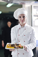 Image showing chef preparing meal