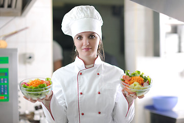 Image showing chef preparing meal