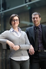 Image showing business woman and business man