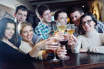 Image showing Group of happy young people