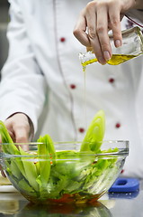 Image showing chef preparing meal