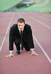 Image showing business man in sport