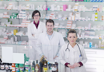 Image showing pharmacy drugstore people team