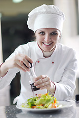 Image showing chef preparing meal