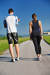 Image showing couple jogging