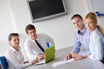 Image showing business people in a meeting at office