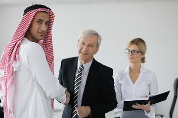 Image showing Arabic business man at meeting