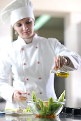 Image showing chef preparing meal