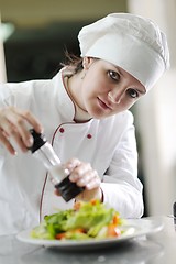 Image showing chef preparing meal