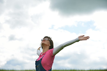 Image showing Enjoying the nature and life