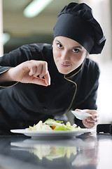 Image showing chef preparing meal