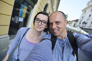 Image showing happy couple travel